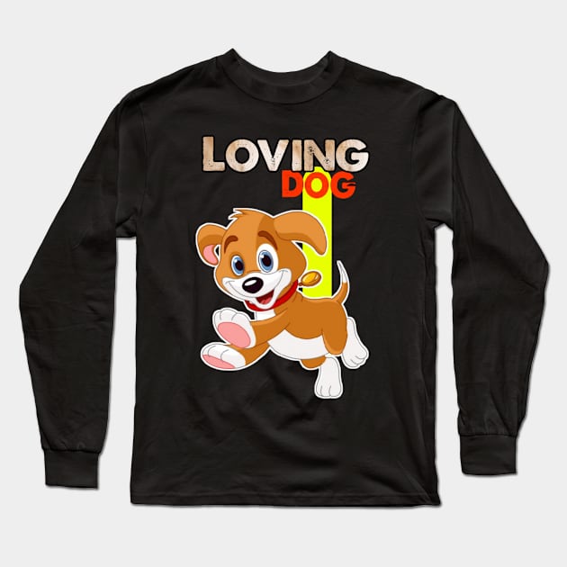 Loving Dog.Mug,Kids t-shirt, stickers, Hoodie, Men women Long Sleeve T-Shirt by Farhan S